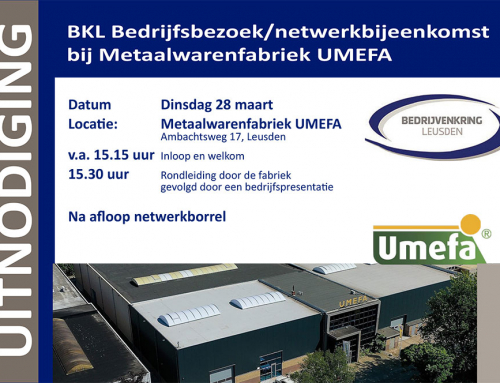 Bedrijfsbezoek/netwerkbijeenkomst bij UMEFA, 28 maart 2023